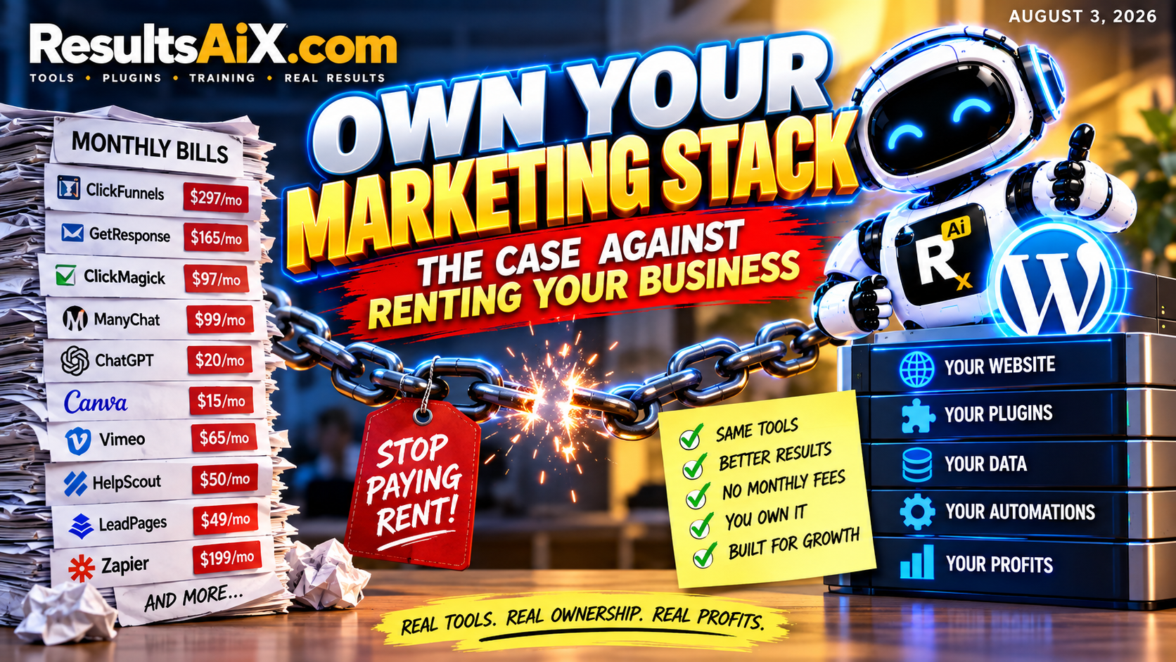 Blog: Own Your Marketing Stack, Stop Renting Your Tools