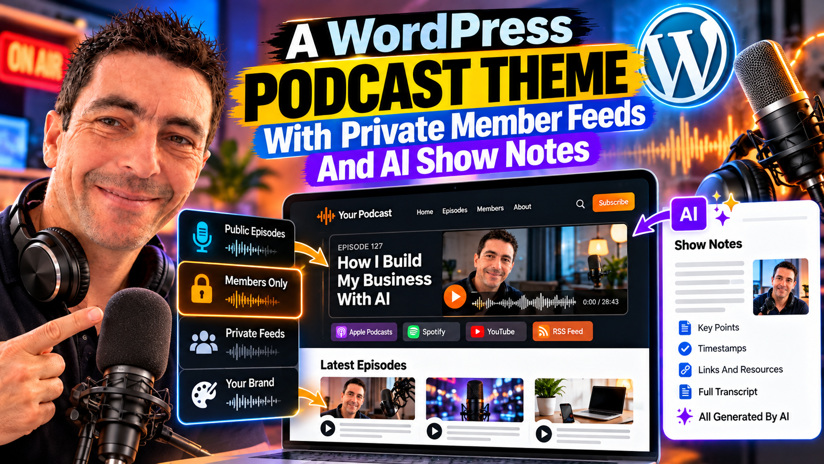 Blog: A WordPress Podcast Theme With Private Member Feeds