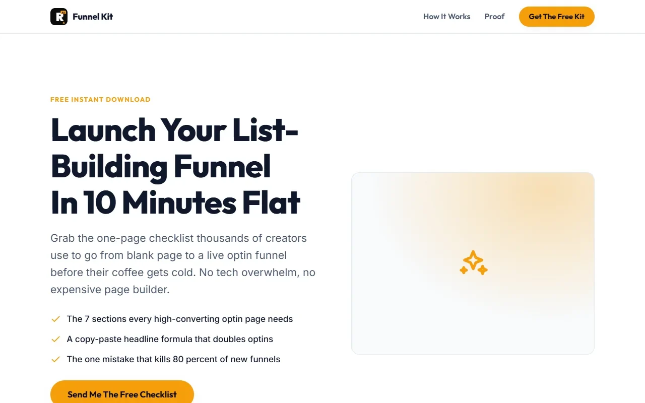 An opt-in page generated by ResultsAiX Funnels