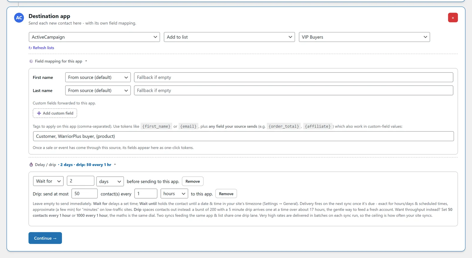 The WP Sync bridge builder